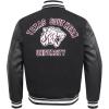 Pro Standard NCAA mens Pro Standard Mens College Classic Chenille Wool Varsity Jacket(Black)