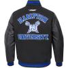 Pro Standard NCAA mens Pro Standard Mens College Classic Chenille Wool Varsity Jacket(Black/Royal Blue/Black)