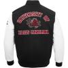 Pro Standard NCAA mens Pro Standard Mens College Classic Chenille Wool Varsity Jacket(Black/White)