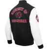 Pro Standard NCAA mens Pro Standard Mens College Classic Chenille Wool Varsity Jacket(Black/White)