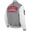 Pro Standard NCAA mens Pro Standard Mens College Classic Chenille Wool Varsity Jacket(Heather Grey/White)