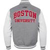 Pro Standard NCAA mens Pro Standard Mens College Classic Chenille Wool Varsity Jacket(Heather Grey/White)