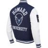 Pro Standard NCAA mens Pro Standard Mens College Classic Chenille Wool Varsity Jacket(Midnight Navy/White)