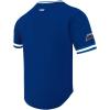 Pro Standard NHL Mens Pro Standard Mens NHL Classic Chenille Cotton Double Knit Short Sleeve Tee(Dodger Blue)