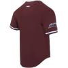 Pro Standard NHL Mens Pro Standard Mens NHL Classic Chenille Cotton Double Knit Short Sleeve Tee(Wine)