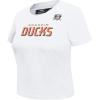 Pro Standard NHL Womens Pro Standard Womens NHL Classic Chenille Short Sleeve Slim Tee(White)