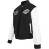 Pro Standard NHL womens Pro Standard Womens Nhl Classic Chenille Wool Varsity Jacket(Black/White)