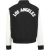 Pro Standard NHL womens Pro Standard Womens Nhl Classic Chenille Wool Varsity Jacket(Black/White)
