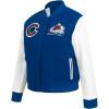 Pro Standard NHL womens Pro Standard Womens Nhl Classic Chenille Wool Varsity Jacket(Dodger Blue/White)