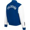 Pro Standard NHL womens Pro Standard Womens Nhl Classic Chenille Wool Varsity Jacket(Dodger Blue/White)