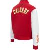 Pro Standard NHL womens Pro Standard Womens Nhl Classic Chenille Wool Varsity Jacket(Red/White)
