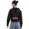 Pro Standard Women’s College Classic Chenille Cropped Pullover Hoodie(Black)