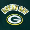 Pro Standard Womens NFL Classic Chenille Brushed Back French Terry Cropped Pullover Hoodie(Forest Green)