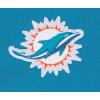 Pro Standard Womens NFL Classic Chenille Brushed Back French Terry Cropped Pullover Hoodie(Teal)