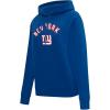 Pro Standard Womens NFL Classic Chenille Brushed Back French Terry Pull Over Hoodie(Dodger Blue)