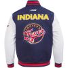 Pro Standard mens Pro Standard Mens Wnba Retro Classics Wool Varsity Jacket(Midnight Navy/Red/Midnight Navy)