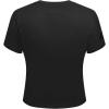 Womens NBA Classic Triple Black Cotton Short Sleeve Slim Fit Tee(Black)