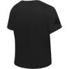 Womens NBA Classic Triple Black Cotton Short Sleeve Slim Fit Tee(Black)