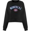 Womens NHL Classic Chenille Crewneck Sweatshirt(Black)