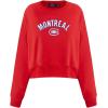 Womens NHL Classic Chenille Crewneck Sweatshirt(Red)