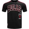 Mens NBA Retro Classics Cotton Taping Tee(Black/Red/Black)