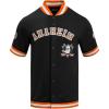 Mens NHL Classic Chenille Button Down(Black/Orange)