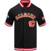 Mens NHL Classic Chenille Button Down(Black/Red)