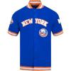 Mens NHL Classic Chenille Button Down(Royal Blue/Orange)