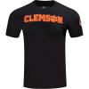Pro Standard Mens Clemson University Classic Chenille Short Sleeve Tee Black 2XL