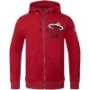 Pro Standard Mens NBA Classic Chenille Cotton Double Knit Full Zip Hoodie(Cardinal Red)