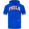 Pro Standard Mens NBA Classic Chenille Cotton Double Knit Short Sleeve Hoodie(Team Color)