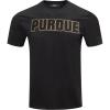Pro Standard Mens Purdue University Classic Chenille Short Sleeve Tee Black L