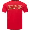 Pro Standard NBA Mens Mens NBA Classic Chenille Cotton Single Jersey Short Sleeve Tee(Red)