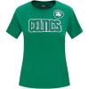 Pro Standard NBA Womens Womens NBA Classic Chenille Cotton Short Sleeve Slim Tee(Kelly Green)