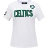 Pro Standard NBA Womens Womens NBA Classic Chenille Cotton Short Sleeve Slim Tee(White)