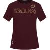 Pro Standard NBA Womens Womens NBA Classic Chenille Cotton Short Sleeve Slim Tee(Wine)