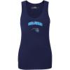 Pro Standard NBA Womens Womens NBA Classic Chenille Cotton Single Jersey Tank Top(Midnight Navy)