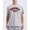 Pro Standard NCAA Mens Mens College Classic Chenille Cotton Short Sleeve Tee(Heather Grey)