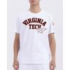 Pro Standard NCAA Mens Mens College Classic Chenille Cotton Short Sleeve Tee(White)