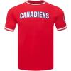 Pro Standard NHL Mens Pro Standard Mens NHL Classic Chenille Cotton Double Knit Short Sleeve Tee(Red)