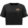 Pro Standard NHL Womens Womens NHL Classic Chenille Cotton Single Jersey Short Sleeve Boxy Tee(Black)