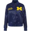 Pro Standard Womens College University Of Michigan Classic Essentials Satin Jacket Midnight Navy Xl