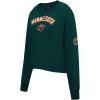 Womens NHL Classic Chenille Crewneck Sweatshirt(Forest Green)