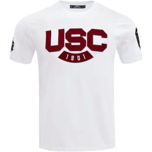 Mens College University of South Carolina College Classic Chenille Short Sleeve Tee White XL