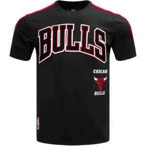 Mens NBA Retro Classics Cotton Taping Tee(Black/Red/Black)