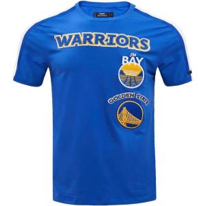 Mens NBA Retro Classics Cotton Taping Tee(Royal Blue)
