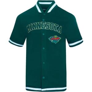 Mens NHL Classic Chenille Button Down(Forest Green)