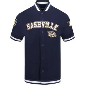 Mens NHL Classic Chenille Button Down(Midnight Navy)