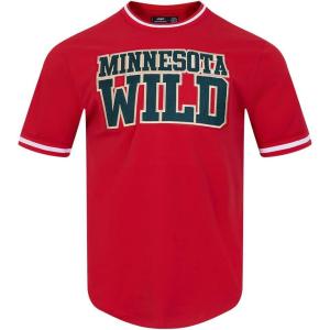 Mens NHL Classic Chenille Short Sleeve Top(Red)