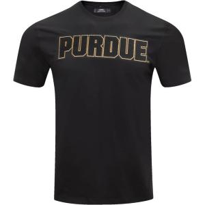 Pro Standard Mens Purdue University Classic Chenille Short Sleeve Tee Black L